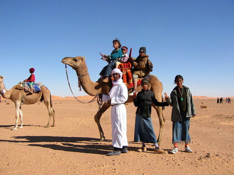 Famille nomade à Beni-Abbes